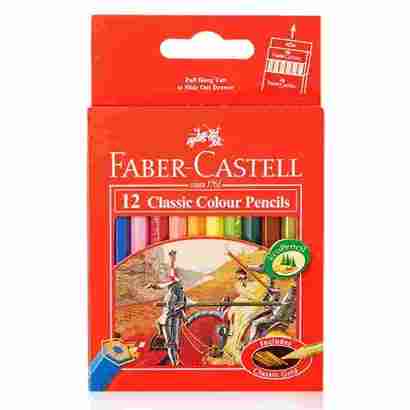 Deli/Faber Castell Classic Colour Pencils (Short) 12 pcs
